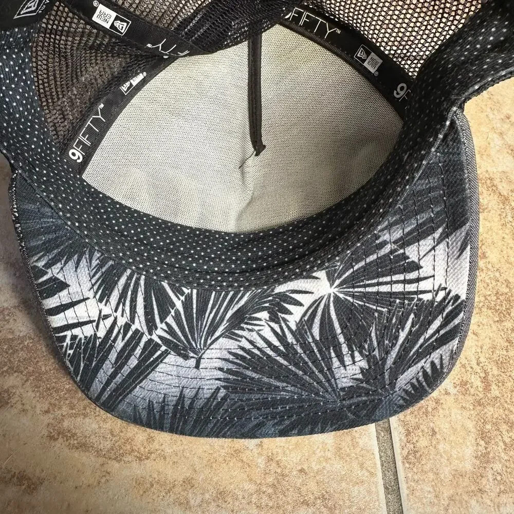 Sig Zane Hurley New Era Baseball Hat‎ Snapback Cap Aloha Hawaii Gray Floral